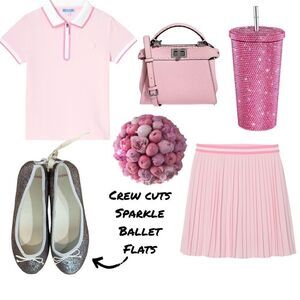 Crew Cuts Sparkle Ballet Flats